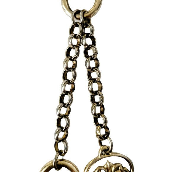 LIZ CLAIBORNE Vintage Bag / Purse Charm 'Lock & Key' from 2000s Y2K (Gold)- GUC - Picture 6 of 6